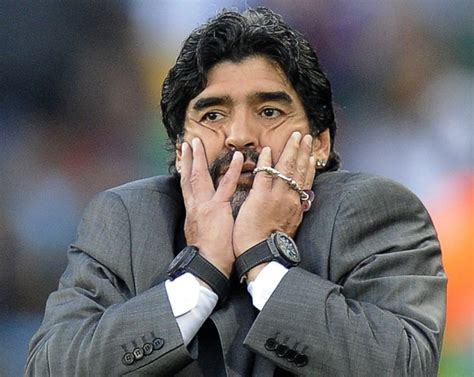 why was Maradona wearing two watches